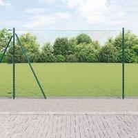 Berkfield Home Hexagon Fence Green 1.6x10 m Steel
