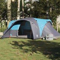 Berkfield Home Family Tent Dome 6-Person Blue Waterproof