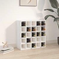 Berkfield Home Wine Cabinet White 56x25x56 cm Solid Wood Pine | Size: 56 x 25 x 56 cm