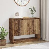 Berkfield Home Sideboard with Shelf with Door Old wood 97 x 29 x 75 cm Engineered wood in Brown