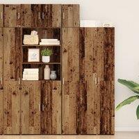 Berkfield Home Wall Cabinet Old Wood 30x42.5x40 cm Engineered Wood in Brown