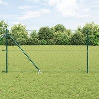 Berkfield Home Hexagon Fence Green 1, 4x100 m Steel
