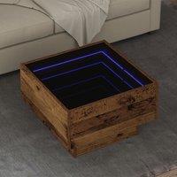 Berkfield Home Coffee Table Old wood 50 x 50 x 30 cm Engineered wood in Brown