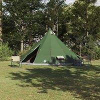 Berkfield Home Family Tent Tipi Green 12-Person Waterproof