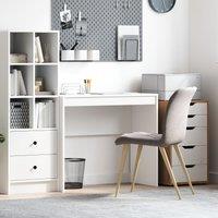 Berkfield Home Writing Desk White Engineered Wood Medium Minimalistic