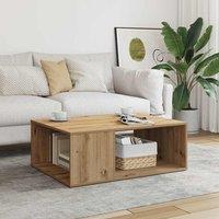 Berkfield Home Coffee Table Artisan Oak 90x67x33 cm Engineered Wood in Brown | Size: 90 x 67 x 33 cm