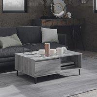 Berkfield Home Coffee Table Grey Sonoma 90x60x35 cm Engineered Wood | Size: 90 x 60 x 35 cm
