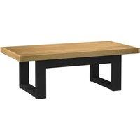 Berkfield Home Coffee Table NOAIN U-Shaped Legs 120x60x40 cm Solid Wood Pine in Brown | Size: 120 x 60 x 40 cm