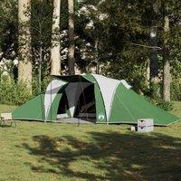 Berkfield Home Family Tent Dome 6-Person Green Waterproof