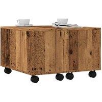 Berkfield Home Coffee Table Old Wood 60x60x38 cm Engineered Wood in Brown | Size: 60 x 60 x 38 cm