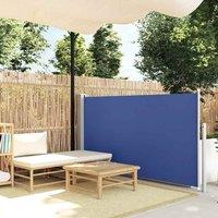 Berkfield Home Patio Retractable Side Awning 120x500 cm Blue
