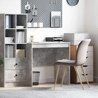 Berkfield Home Desk Concrete Grey 80x50x76 cm Engineered wood | Size: 80 x 50 x 76 cm