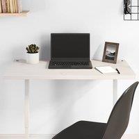 Berkfield Home Desk Top White 80x40x2.5 cm Solid Wood Pine