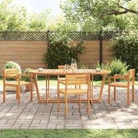 Berkfield Home Garden Dining Table Oval 200x90x75 cm Solid Wood Acacia in Brown | Size: 200 x 90 x 75 cm