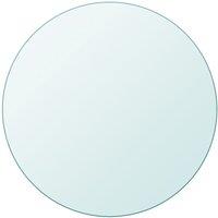 Berkfield Home Table Top Tempered Glass Round 800 mm in Clear