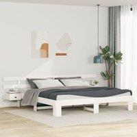 Berkfield Home with Drawer White 180 x 200 cm Wood