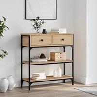 Berkfield Home Console Table Sonoma Oak 72.5x25x75 cm Engineered Wood in Brown