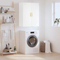 Berkfield Home Wall Mounted Cabinet White 69.5x34x90 cm