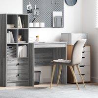 Berkfield Home Grey Writing Desk Grey sonoma Particle board 70 x 50 x 76 cm