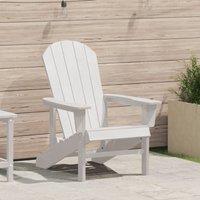 Berkfield Home Adirondack Chair White 74x82x91 cm HDPE | Size: 74 x 82 x 91 cm