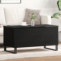 Berkfield Home Coffee Table Black Oak 90x44.5x45 cm Engineered Wood