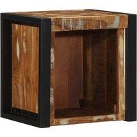 Berkfield Home Bedside Cabinet Multicolour 40x35x40 cm Solid Wood Reclaimed | Size: 40 x 35 x 40 cm