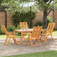 Berkfield Home 5 Piece Garden Dining Set Solid Wood Acacia