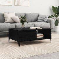 Berkfield Home Coffee Table Black oak 90 x 60 x 35 cm Engineered wood