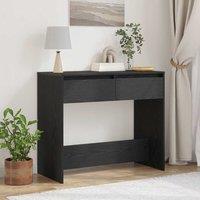 Berkfield Home Console Table Black Oak 89x41x76.5 cm Engineered Wood
