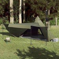 Berkfield Home Family Tent Tipi 8-Person Olive Green Waterproof