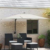 Berkfield Home Patio Umbrella Sand Polyester, Aluminium Large Foldable in Beige