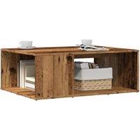 Berkfield Home Coffee Table Old Wood 90x67x33 cm Engineered Wood in Brown | Size: 90 x 67 x 33 cm