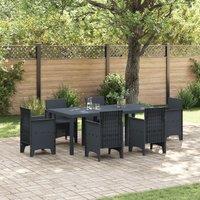 Berkfield Home Garden Table Anthracite 200x100x73 cm Poly Rattan | Size: 200 x 100 x 73 cm