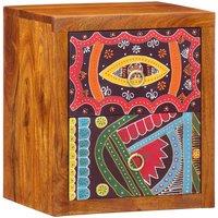 Berkfield Home Bedside Cabinet 35x30x40 cm Solid Wood Acacia | Size: 35 x 30 x 40 cm