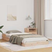 Berkfield Home Brown 80 x 200 cm Solid pine wood
