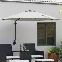 Berkfield Home Cantilever Umbrella Sand Polyester, Aluminium Large Collapsible in Beige