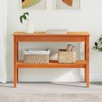 Berkfield Home Console Table Wax brown 110 x 40 x 75 cm Solid pine wood