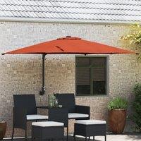 Berkfield Home Cantilever Umbrella Terracotta Polyester Large Tiltable