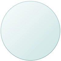 Berkfield Home Table Top Tempered Glass Round 900 mm in Clear