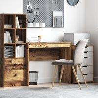 Berkfield Home Writing Desk Old wood Engineered wood 90 x 40 x 76 cm Durable in Brown