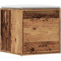 Berkfield Home Box Drawer Old Wood 40.5x40x40 cm Engineered Wood in Brown