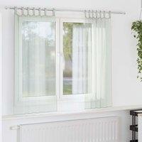 Berkfield Home Voile Curtains with Loops 2 pcs Light Grey 140x175 cm