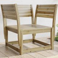 Berkfield Home Garden Chair Impregnated Wood Pine in Brown