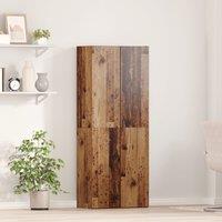 Berkfield Home Highboard Old Wood 60 x 32 x 153 cm - made from engineered wood in Brown