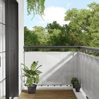 Berkfield Home Balcony Screen Light Grey 90x400 cm 100% Polyester Oxford