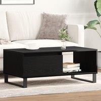 Berkfield Home Coffee Table Black Oak 90x50x36, 5 cm Engineered Wood