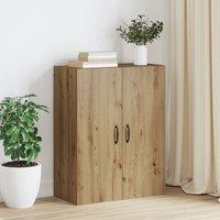 Berkfield Home Hanging cabinet Artisan oak 69.5 x 34 x 90 cm Engineered wood in Brown
