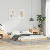 Berkfield Home Brown 140 x 220 cm Solid pine wood