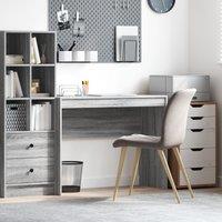 Berkfield Home Computer Desk Grey sonoma MDF 100 x 40 x 76 cm Simple