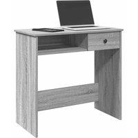 Berkfield Home Desk Grey Sonoma 80x40x75 cm Engineered Wood | Size: 80 x 40 x 75 cm